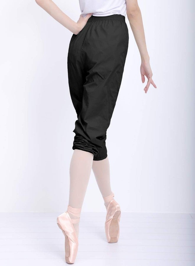 Daydance بنطال باليه نسائي أسود من داي دانس، مصنوع من قماش مقاوم للتمزق، مناسب للرقص والإحماء والتعرق. - Image 2